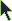 Green outline arrow